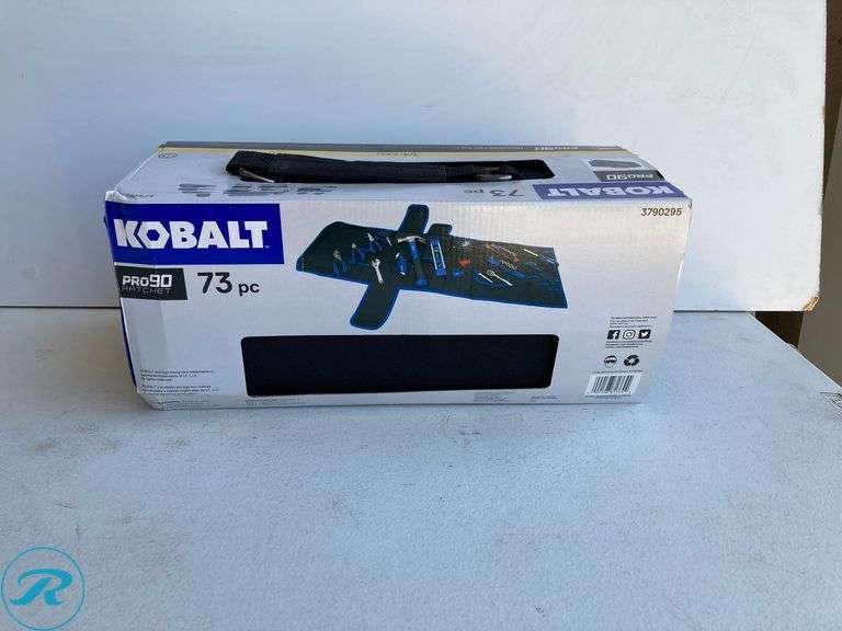 (1) New- Kobalt 73 -Piece Chrome Household Tool Set with Soft Case (Total of 1 Set with Case) - Roller Auctions