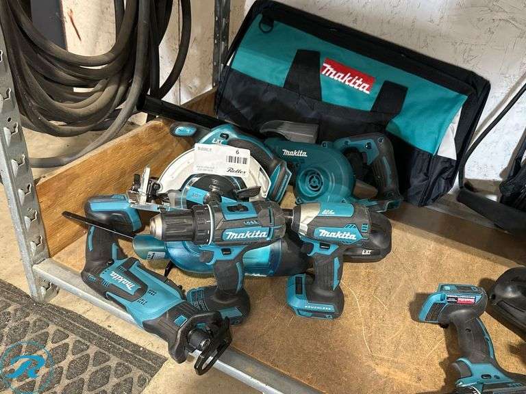 (6) Makita 18V Power Tools With Bag