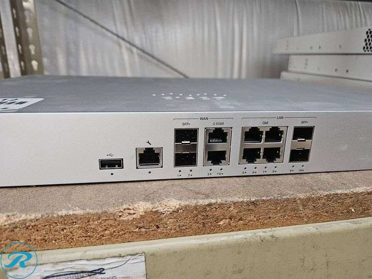 Cisco Meraki MX105-HW Router with Multiple Ethernet Ports - Roller Auctions