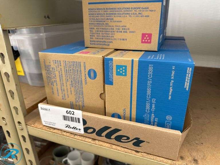 Konica Minolta Bizhub C3351/C3851FS/C3351 Cyan,magenta,black Toner Cartridges - Roller Auctions