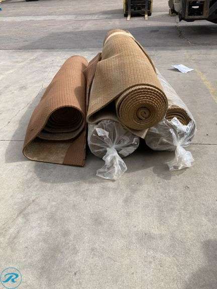 (4) New - Leggett & Platt 10.5-Millimeters 21 Density Rubber Carpet Padding with Moisture Barrier ( 54" x 24" /roll) (total of 4 rolls See photos) - Roller Auctions