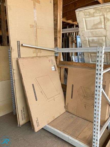 (6) Cabinets (1) RELIABILT Monroe 36-in W x 34.5-in H x 24-in D Basil Green Base Ready to assemble (RTA) Plywood Cabinet (Recessed Panel Shaker) (2) RELIABILT Cabinet End Panel 48-in W x 36-in H x 0.47-in D Basil Green Painted (Wall Cabinet End Panel) (2) RELIABILT Cabinet End Panel 42-in W x 96-in H x 0.25-in D Basil Green Painted (1) Reliabilt 18" x 30" x 12" d Basil Green Ready to assemble plywood cabinet (total of 6 cabinets) - Roller Auctions