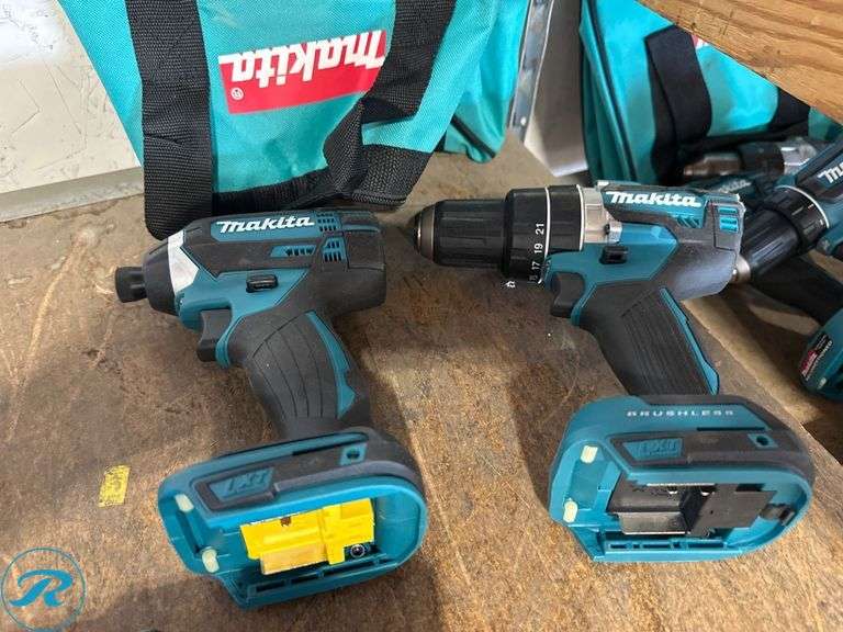 Makita XDT11 Impact Driver and XPH12 Drill with Bag, 18V - Roller Auctions