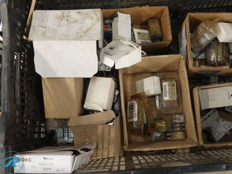 (2) Trays of Assorted Electrical Components and Relays - Roller Auctions