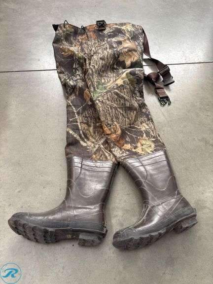 Size 10 Mossy Oak Pro Line Insulated Waterproof Waders with Thinsulate 400 Grams