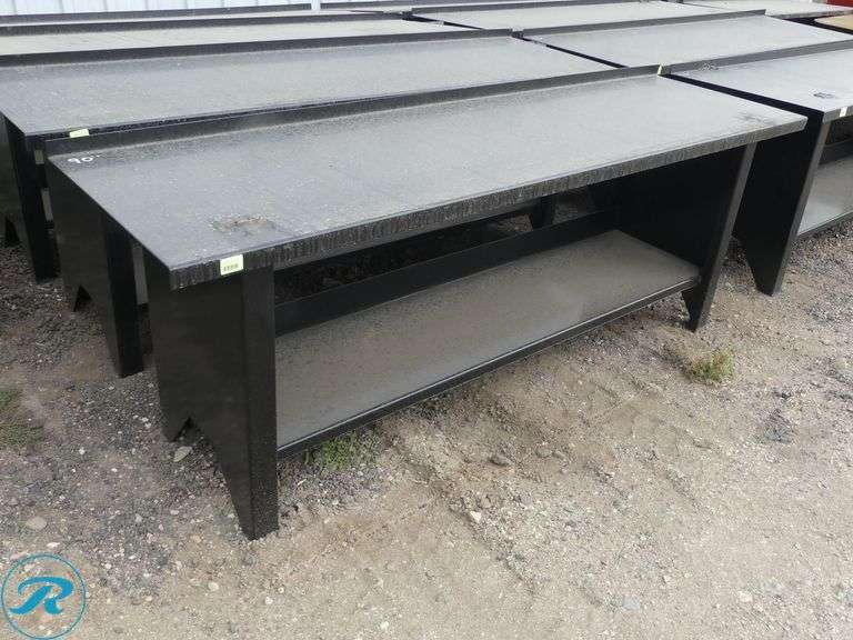 New Kit Containers Metal Work Bench, 90" x 28" - Roller Auctions