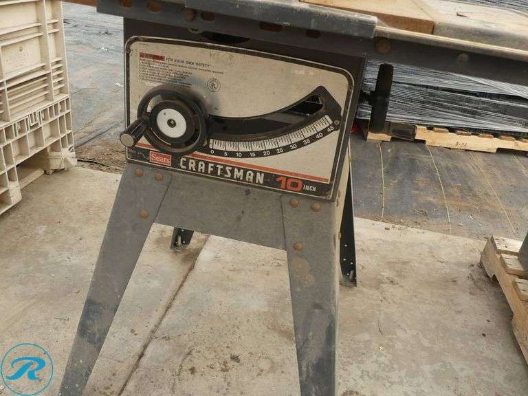 Sears Craftsman 113.298151 10″ Table Saw - Roller Auctions