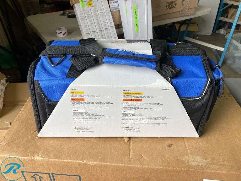 (1) New- Kobalt 267 -Piece Chrome Household Tool Set with Soft Case (total of 1 Tool Set with Case) - Roller Auctions