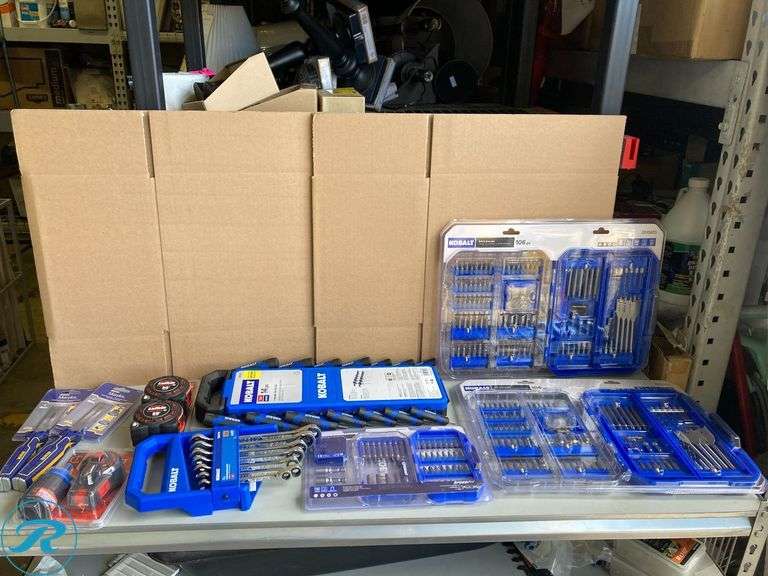 (9) New- Assorted Tool Supply Kit (total of 9 items) - Roller Auctions