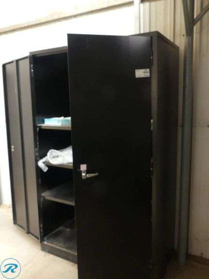 (2) Metal Storage Cabinets (1 Missing Doors) - Roller Auctions