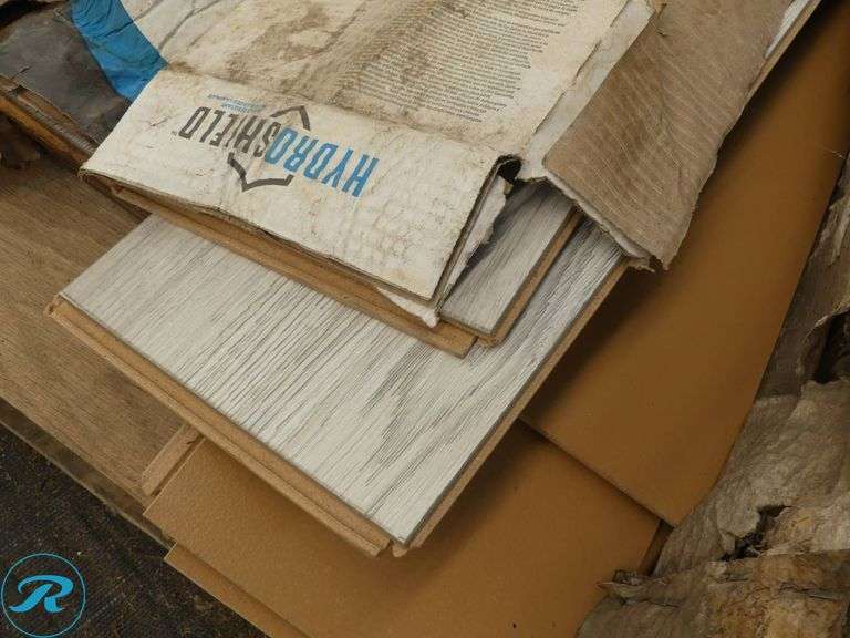 Pallet of HydroShield Water-Resistant Wood-Based Laminate Flooring - Roller Auctions