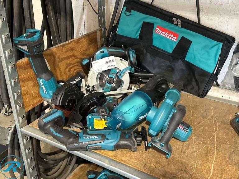 (6) Makita 18V Power Tools With Bag