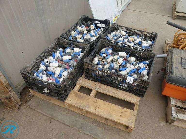 (4) Trays of Ball Valves - Roller Auctions