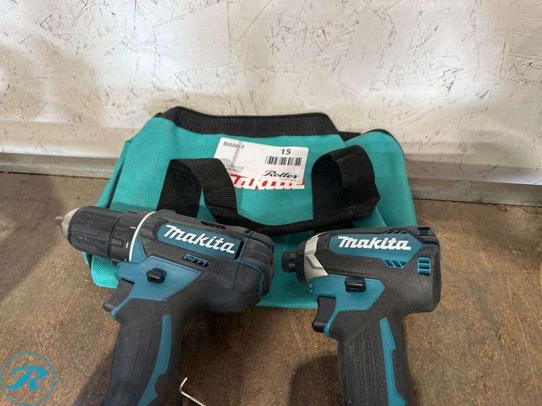 Makita XFD10 Drill and XDT13 Impact Driver With Bag, 18V - Roller Auctions