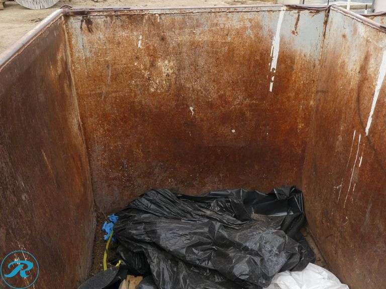 (2) Trash Dumpsters on Casters (1-Bottom Rusted Out) - Roller Auctions
