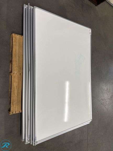 (5) Whiteboards with Aluminum Frames, 72” x 48” - Roller Auctions