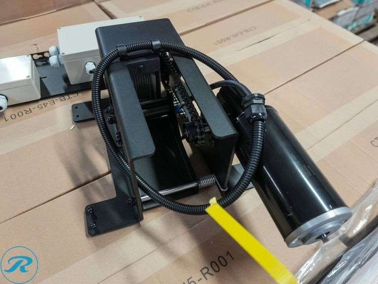 (4) Slide Column Drive Assembly with Motorized Winch and Electrical ...