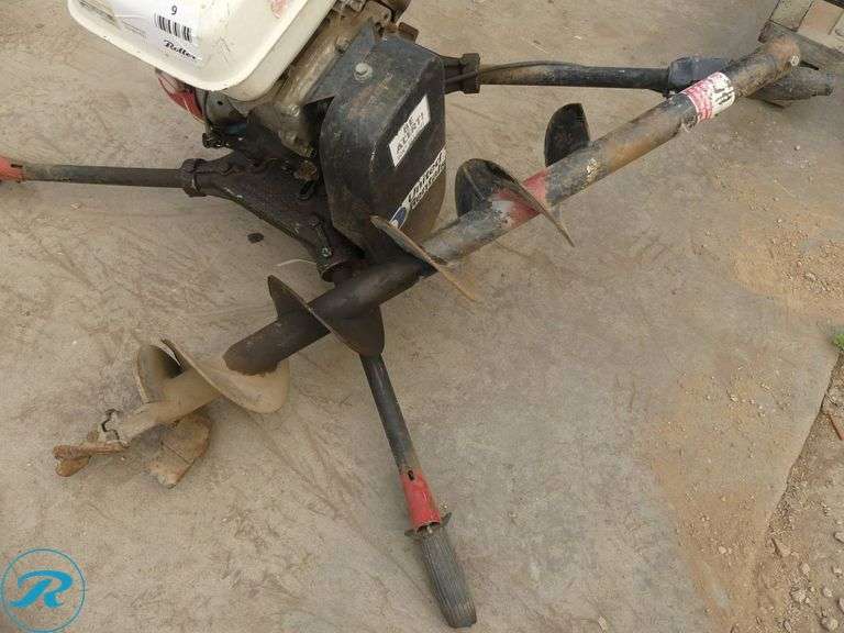 2-Person Earth Auger, Honda GX160 5.5 HP With 6″ Auger Bit - Roller Auctions