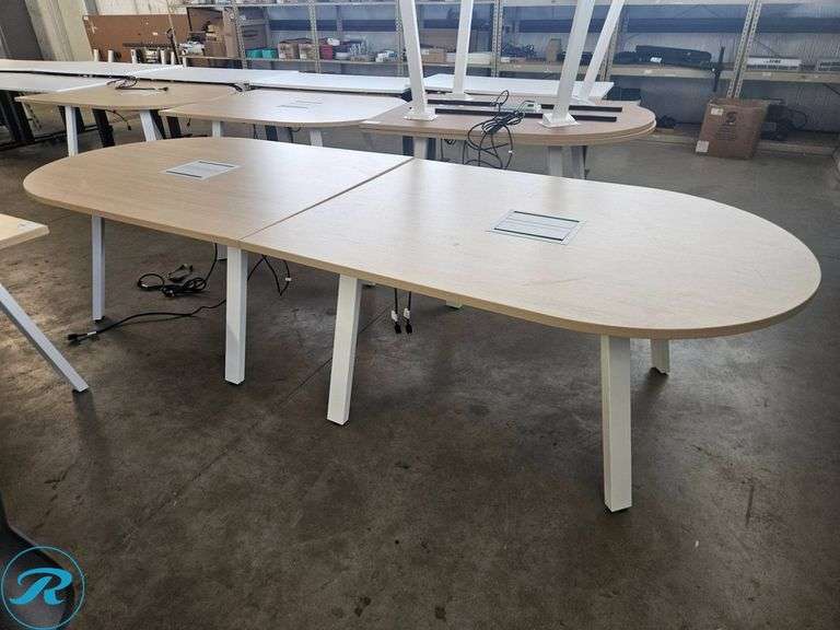 (2) Enwork Sawhorse Conference Table 48″x66″