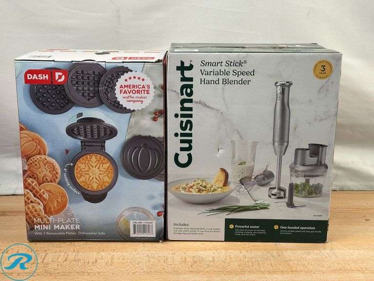 Dash: Multimaker, Blue- New; Cuisinart: Smart Stick Hand Blender- New/ Open Box