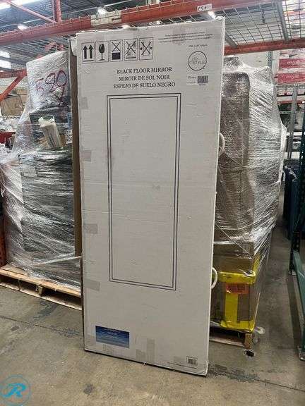 Black Wall/Floor Mirror - New