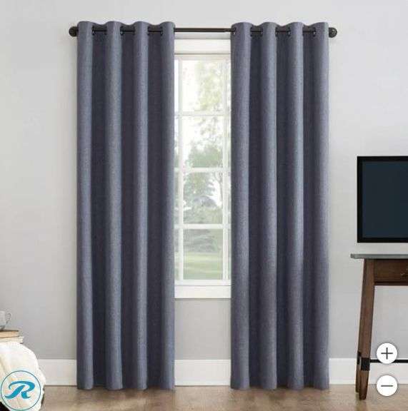 (2) Sun Zero: Pratt  Blackout Window Curtains 100x84, 2-pack- New/ No Box