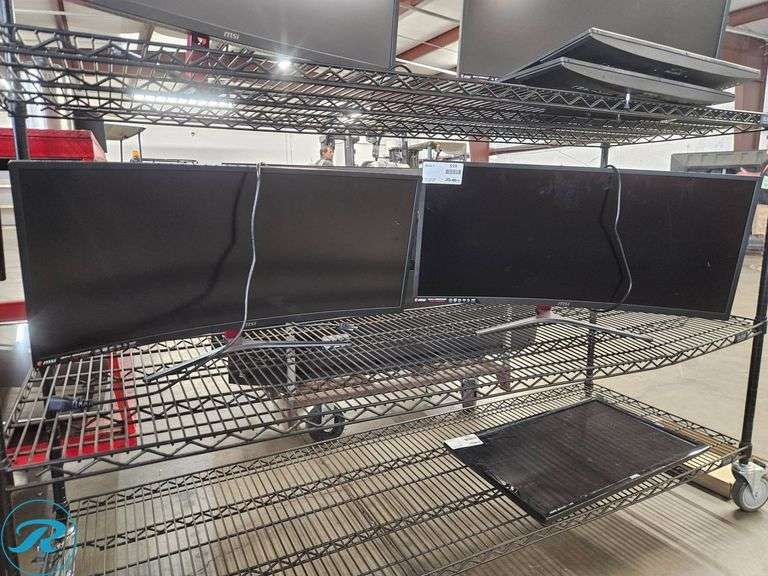 (2) MSI Optix MAG341CQ Curved LED Gaming Monitors - Roller Auctions