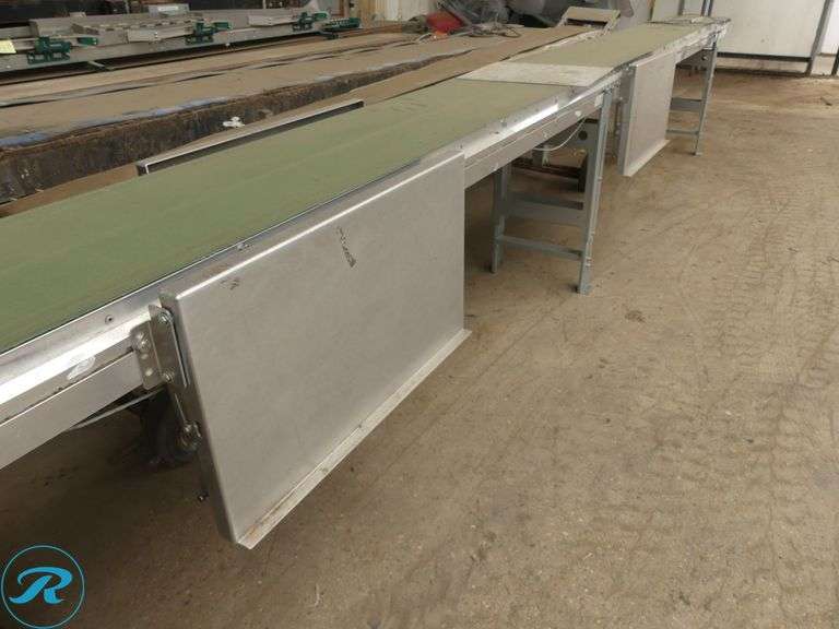 Martin Stolze BV Line Conveyor, 238" Length, 16" Belt - Roller Auctions