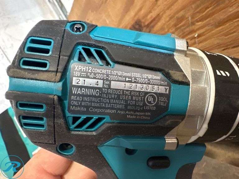 Makita XDT11 Impact Driver and XPH12 Drill with Bag, 18V - Roller Auctions