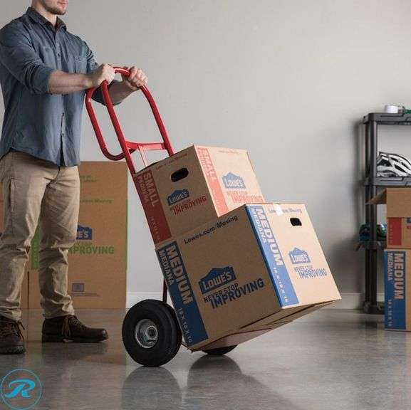 (1) New- Milwaukee 800-lb Capacity 2 -Wheel Red Steel Heavy duty hand truck (Total of 1) - Roller Auctions