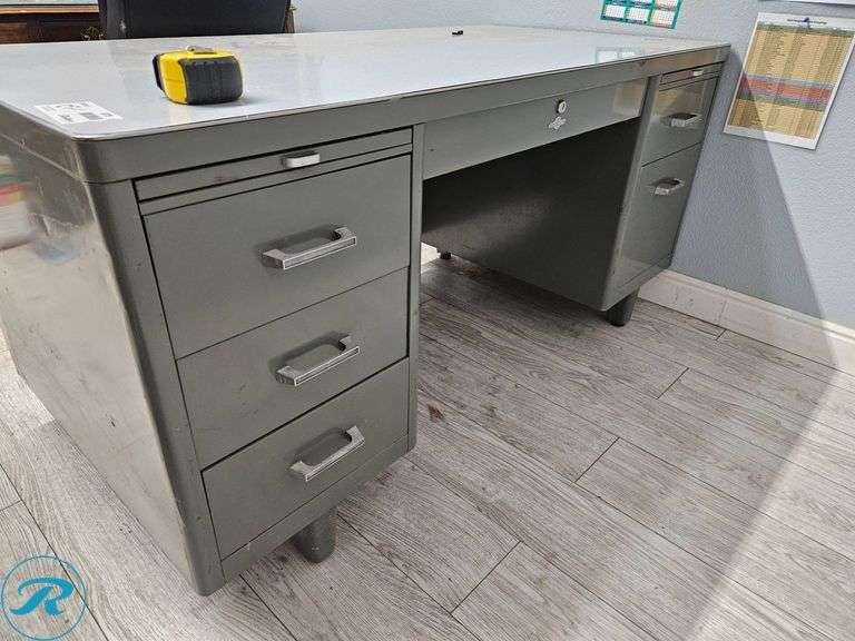 Metal Desk with Office Chair - Roller Auctions