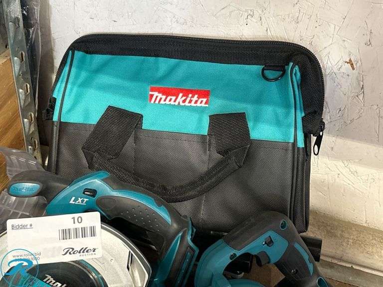 (5) Makita 18V Power Tools With Bag - Roller Auctions