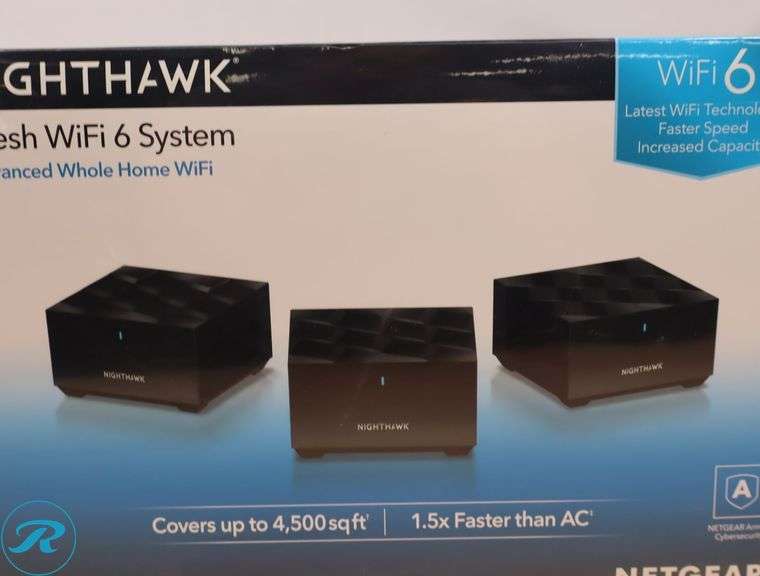 Netgear Nighthawk Wifi 6 Mesh System Dual Band - New - Roller Auctions