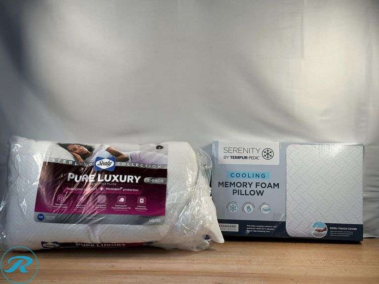 Sealy Sterling Pure Luxury King Pillow, 2-pack- New; Sealy Sterling Pure Luxury Pillow, 2-pack- New