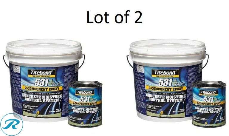 (2) CaliBamboo 1 Gallon Liquid Indoor Waterproof Moisture Control System - Roller Auctions