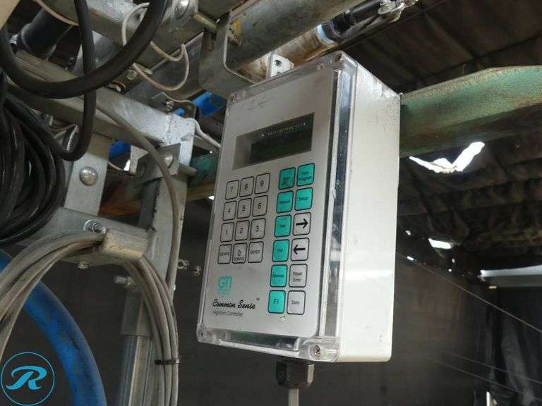 GTI Common Sense Greenhouse 30′ Boom Irrigation System, 120′ Travel Rail, 100′ On-Rail Hose - Roller Auctions