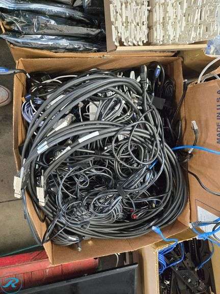 Ethernet, Power, and Data Cables with Components - Roller Auctions