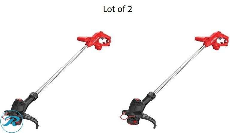(2) new- CRAFTSMAN 12-in Straight Shaft Corded Electric String Trimmer (box has minor damage but product is perfect see photos) - Roller Auctions