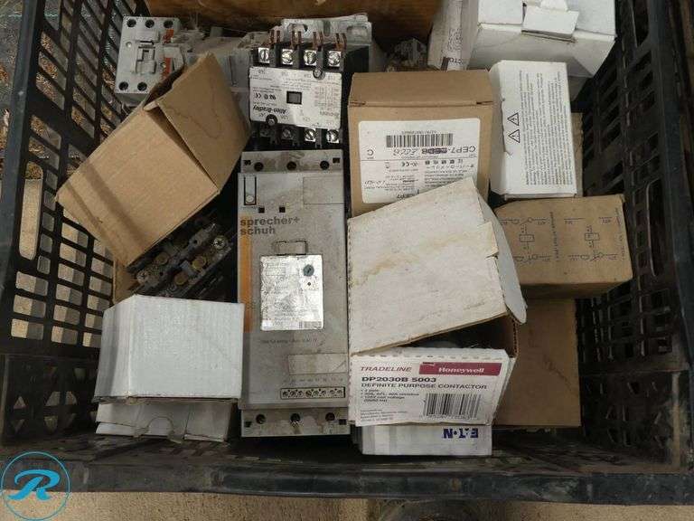 (2) Trays of Assorted Electrical Components and Relays - Roller Auctions