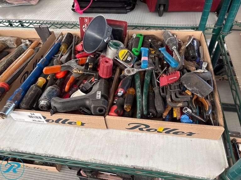 (2) Trays of Assorted Hand Tools and Accessories