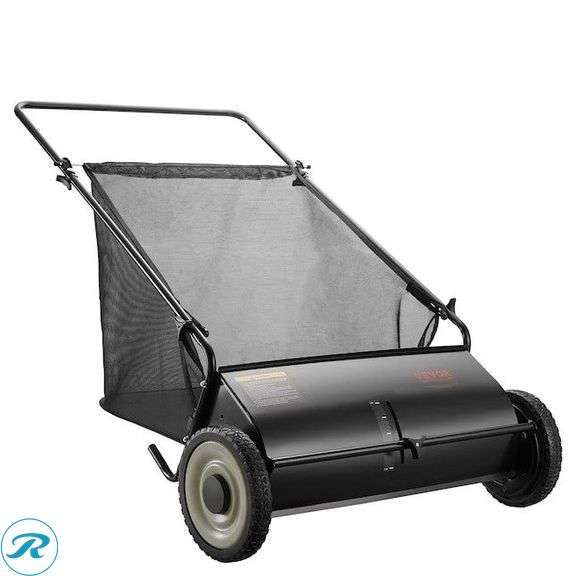 (1) New- VEVOR Lawn Sweeper 26-Inches 7-Cu. Feet Tow Lawn Sweeper (Total of 1) - Roller Auctions