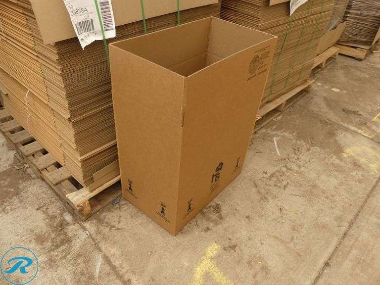 (52) Pallets of Flat Corrugated Cardboard Boxes and Protective Inserts - Roller Auctions
