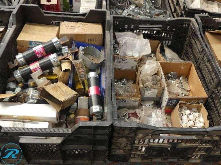 (21) Trays of Assorted Electrical and Plumbing Components - Roller Auctions