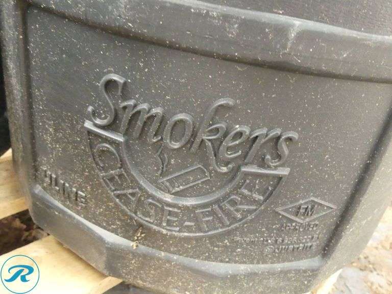 (3) Smokers Cease-Fire Outdoor Cigarette Receptacles - Roller Auctions
