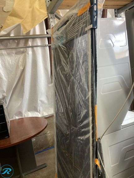 (1) New- RELIABILT 72-in x 80-in White Aluminum Sliding Double Screen door (Handle Included) (Total of 1) - Roller Auctions