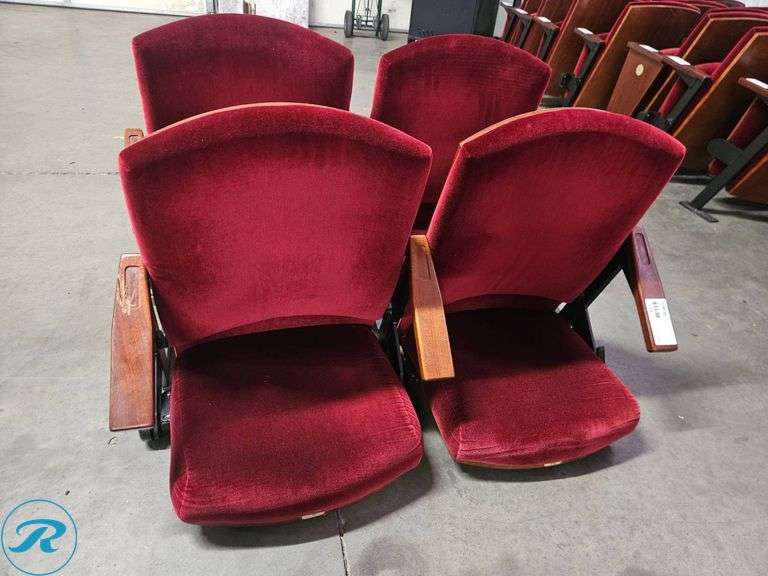 (4) Gates Concert Hall Wall Mount Seats From University of Denver