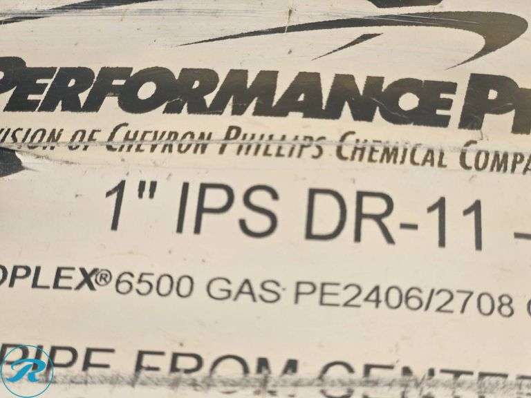 1″ IPS DR-11 Performance Pipe Driscoplex 6500 Gas PE2406/2708 - Roller Auctions