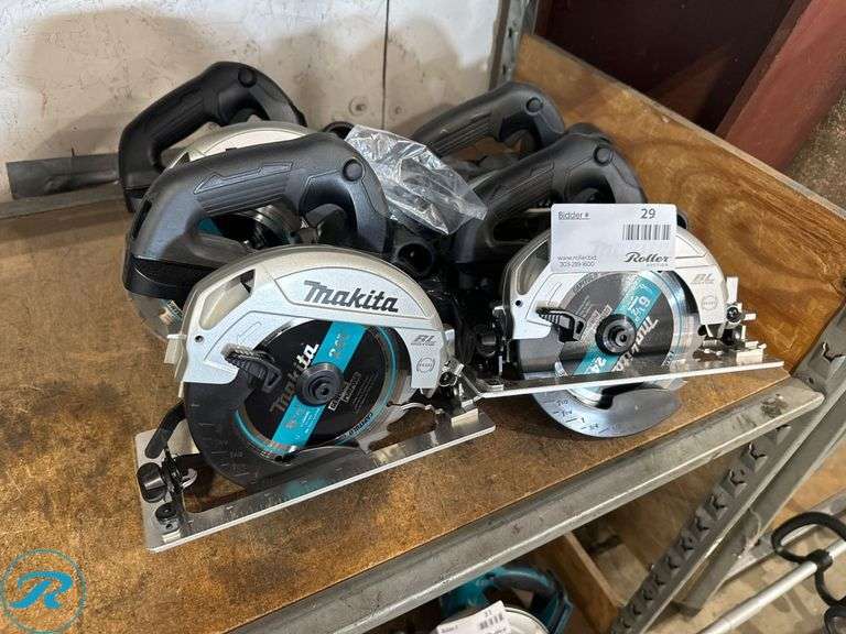 (4) Makita XSH04 18V Circular Saws
