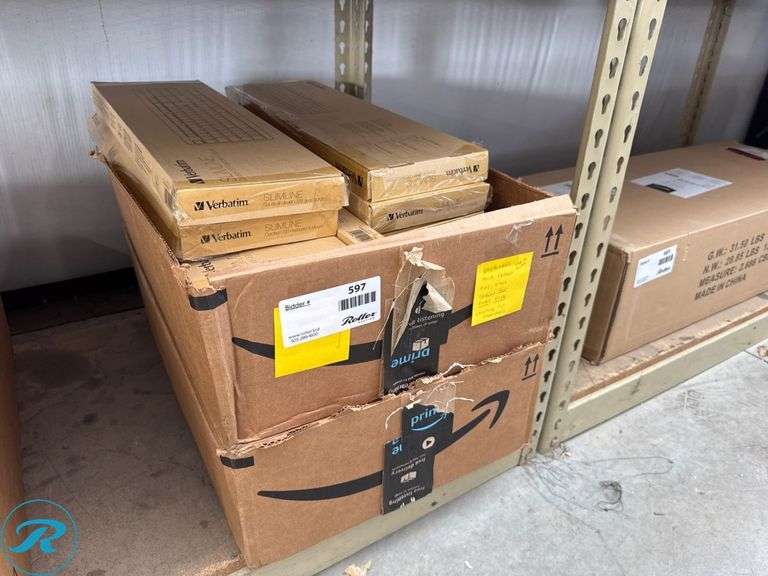 (22) Verbatim Slimline Wired Keyboards with Mouse - Roller Auctions