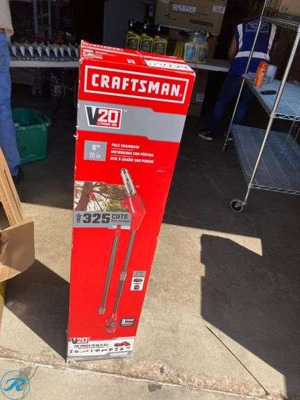 (1) New- CRAFTSMAN V20 20-volt max 8.0-in 4 Ah Battery Pole Saw Battery Included , Charger Included (Total of 1) - Roller Auctions